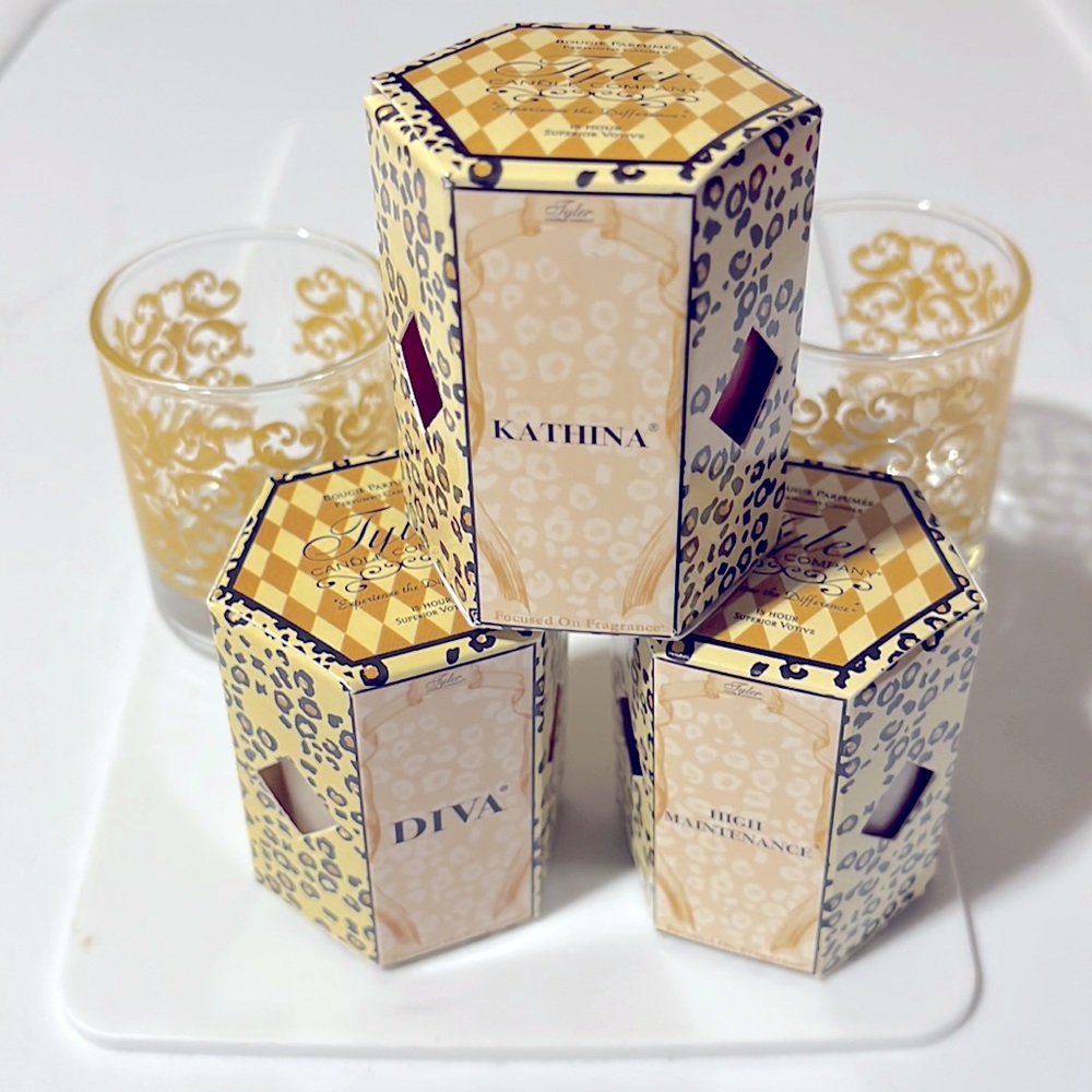New unused Bougie Perfumed candles from Tyler Candle Company